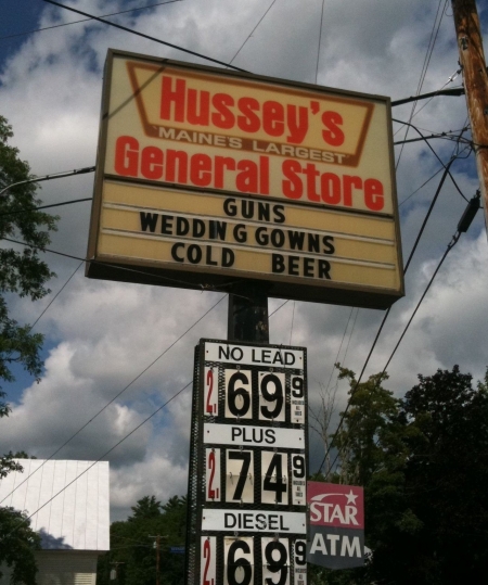 Guns, wedding gowns, cold beer